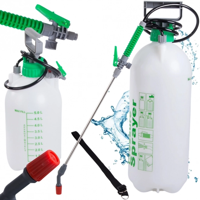 Pulverizator manual de grădină cu curea 5 L