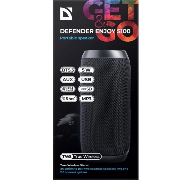Boxă Bluetooth Enjoy S100 neagră