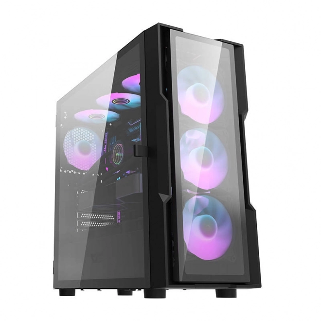 Carcasă PC cu iluminare RGB Darkflash