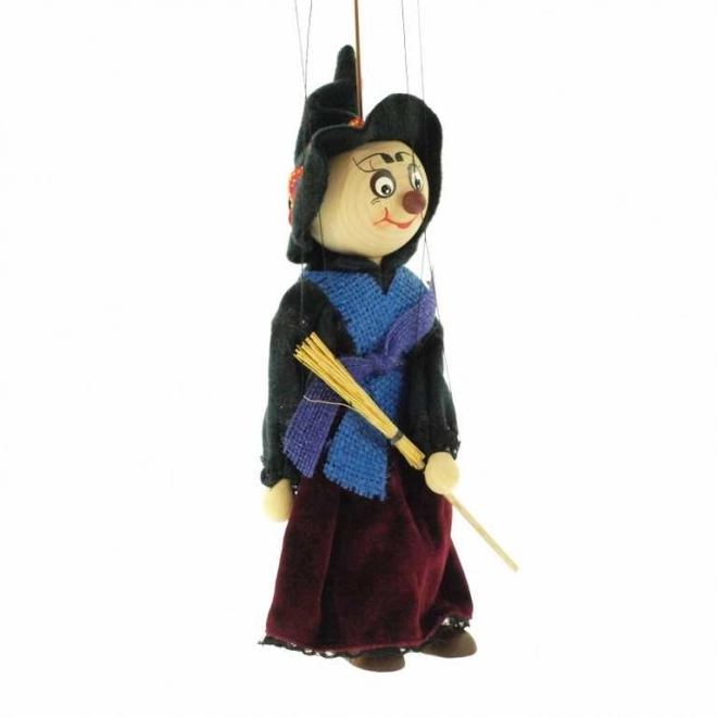 Marionetă de lemn vrăjitoare