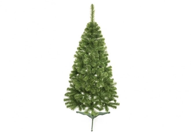 Brad artificial pin de iarnă natural 220cm cu suport