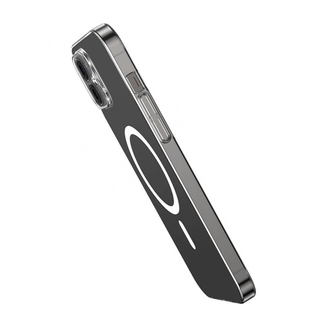 Carcasă magnetică transparentă Baseus pentru iPhone 12 cu sticlă temperată și set de curățare