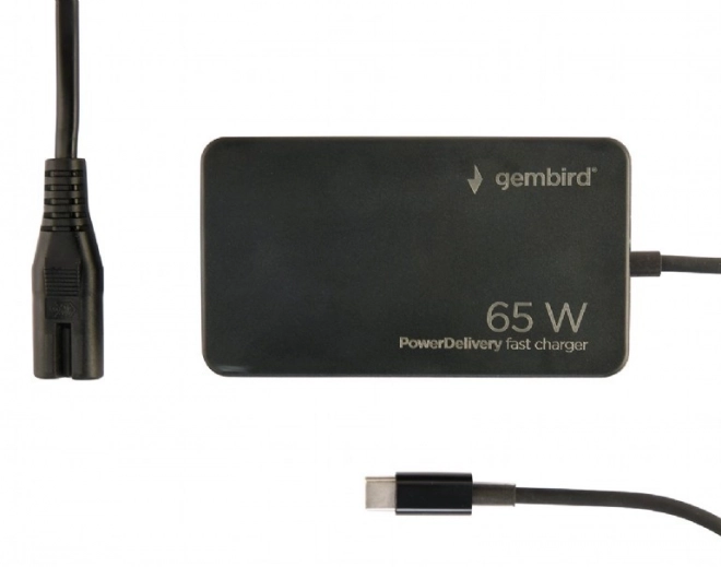 Încărcător universal 65W USB-C negru