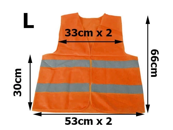 Vestă reflectorizantă de avertizare portocalie