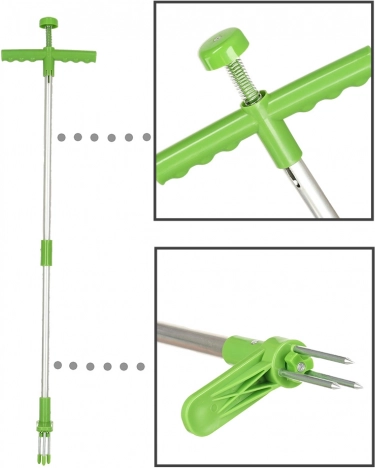 Material ușor și rezistent, mâner ergonomic în T