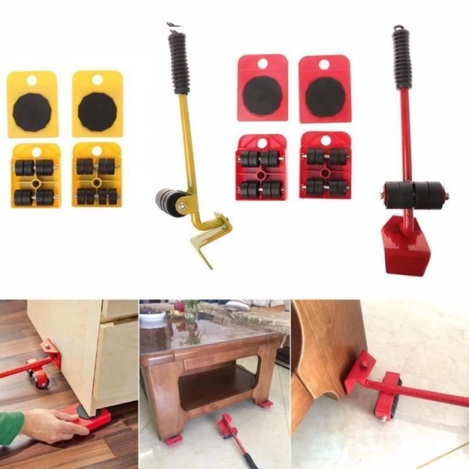 Set pentru mutarea mobilierului – Roșu