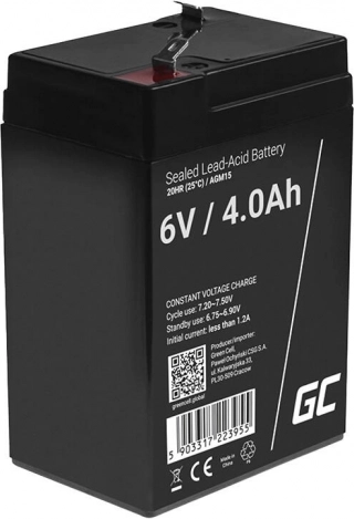 Baterie fără întreținere Green Cell AGM 6V/4Ah