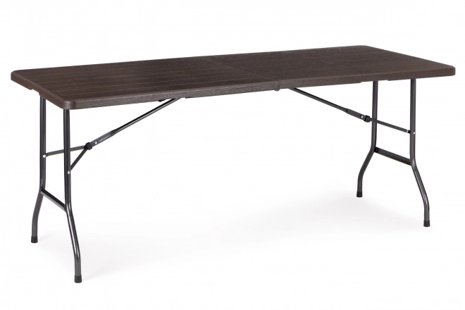 Set masă și bănci pliante 180 cm maro modernhome