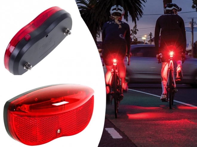 Lumină spate LED pentru bicicletă cu 2 baterii AA