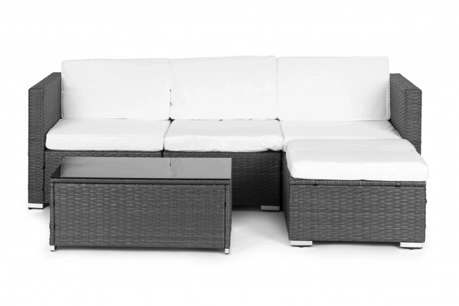 Set de canapea și masă modulară din ratan gri MultiGarden