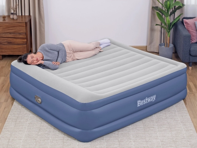 Matrac Bestway pentru 2 persoane cu pompă Tritech Air incorporată 203x193x56cm King 67692