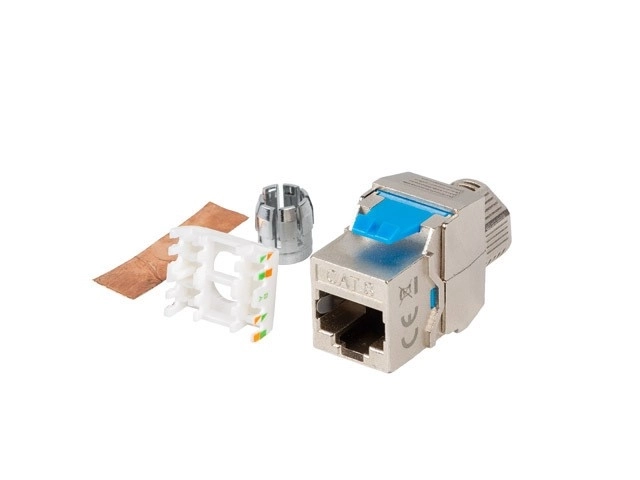 Modul Keystone priză fără unelte RJ45 Categoria 8.1 FTP