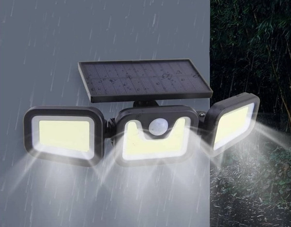 Lampa solară stradală cu 103 LED-uri COB și senzor de mișcare