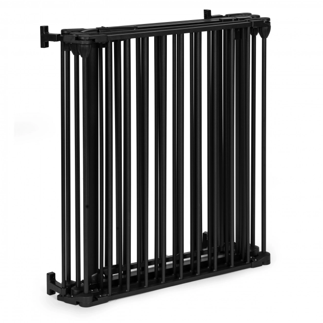 Barieră de siguranță Ecotoys pentru copii și animale de companie, 5 panouri, metal negru