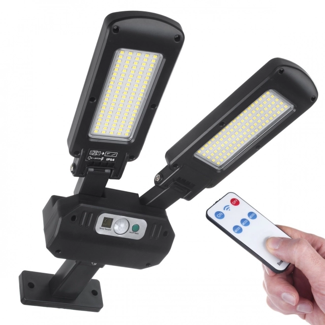 Lampă stradală solară LED cu senzor și telecomandă Maclean