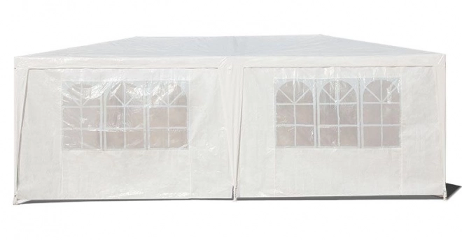 Pavilion Grădină 3x6 m cu 6 Pereți Alb MultiGarden