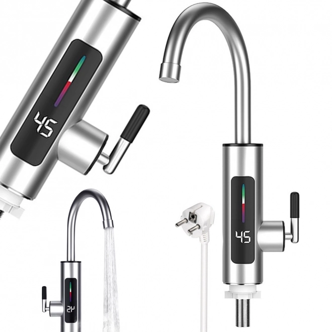Robinet electric instant pentru bucătărie cu afișaj LCD