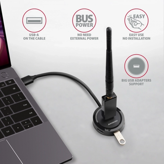 Hub USB 4 porturi AXAGON