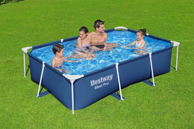 DeluxeJr Steel Pro Rack Piscină 259x170x61 BESTWAY pentru grădină
