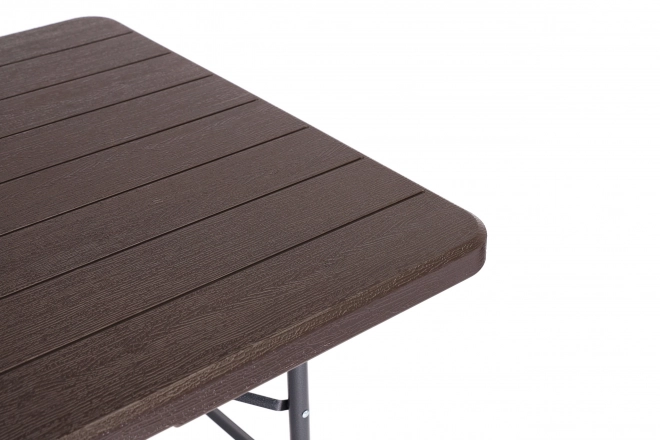 Set masă și bănci pliante 180 cm maro modernhome