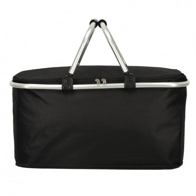 Coș termo pliabil pentru picnic negru