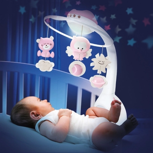 Lumină liniștitoare, muzică și proiecție de steluțe
