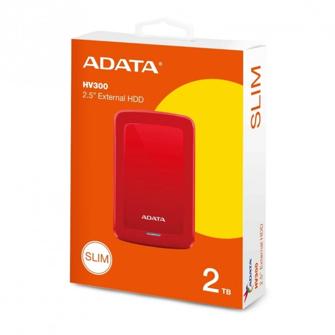 DashDrive HV300 2TB Hard Disk Extern USB 3.1 Roșu