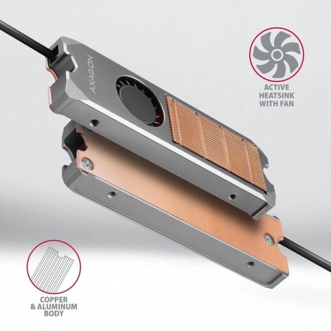 Radiator cu ventilator pentru SSD M.2