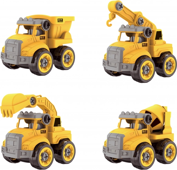 Set 4 vehicule șurub confectionate