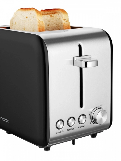 Toster inox Concept negru