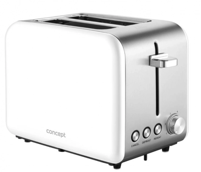 Toster inox Concept Sinfonia alb