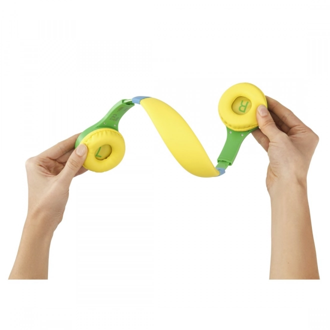 Căști pentru copii Kids Guard cu limitare de volum verde