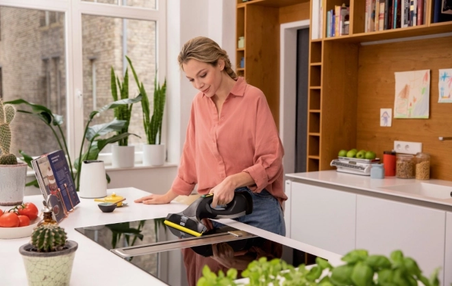 Mâner ergonomic cu indicator de încărcare