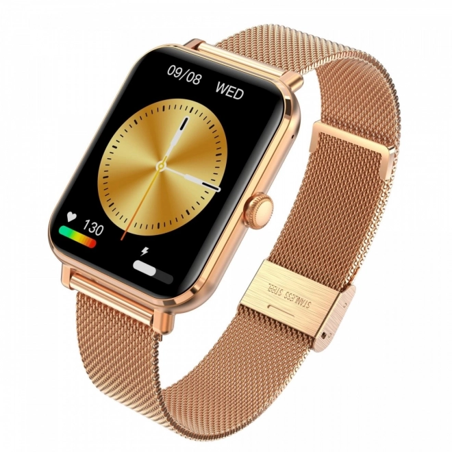 Smartwatch GRC Clasic Auriu Oțel