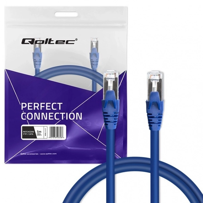 Cablu de rețea patch FTP CAT6 5m cu 2 conectoare RJ-45