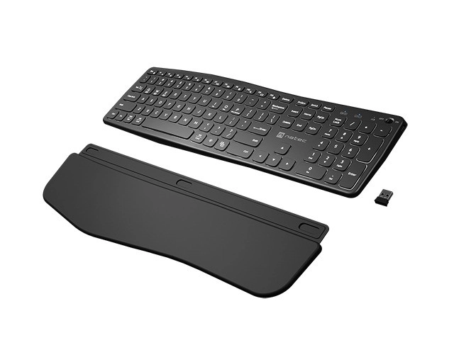 Tastatură ergonomică fără fir Natec Porifera