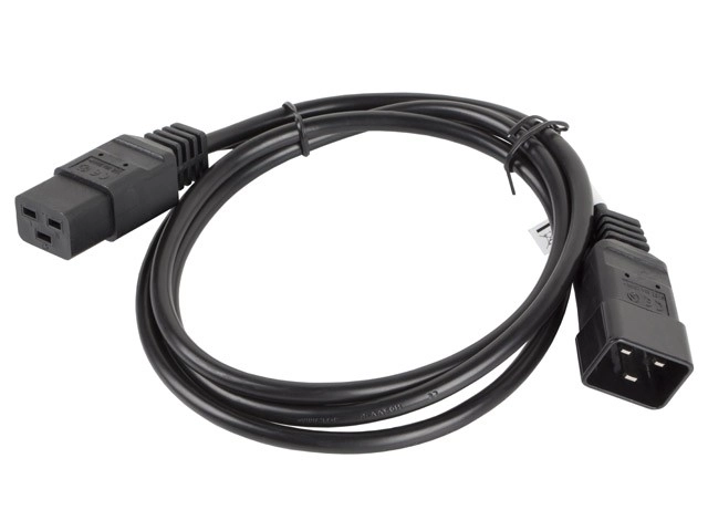 Prelungitor cablu alimentare IEC 320 C19 - C20 1.8M negru