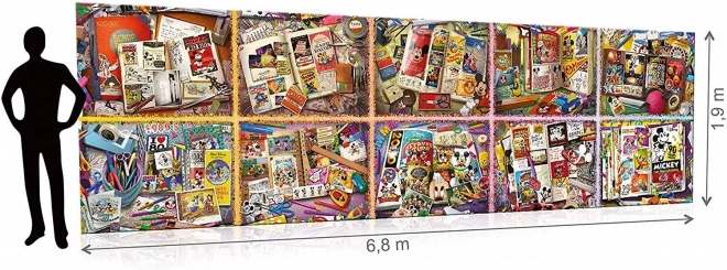 Puzzle 40 000 piese cu Mickey Mouse de-a lungul anilor
