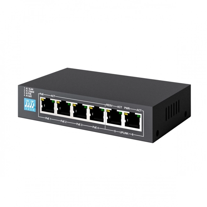 Switch PoE Gigabit cu 4 porturi Krios