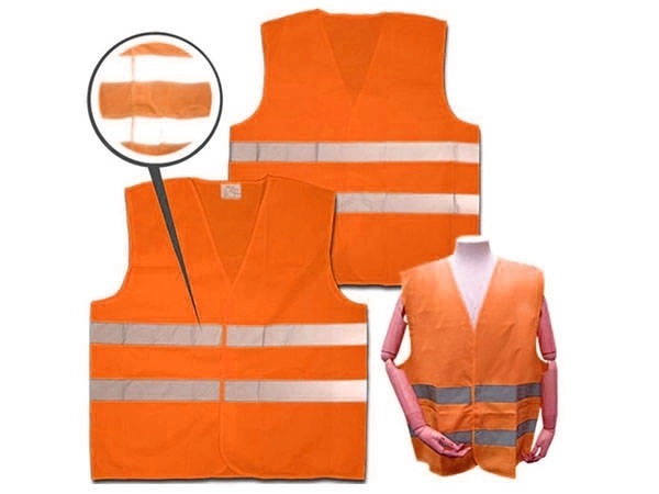 Vestă reflectorizantă de avertizare portocalie