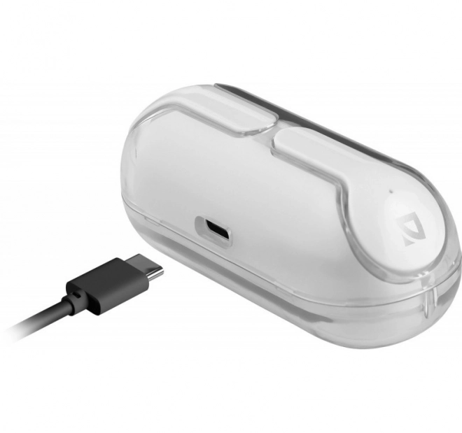 Căști wireless Twins 916 albă cu microfon