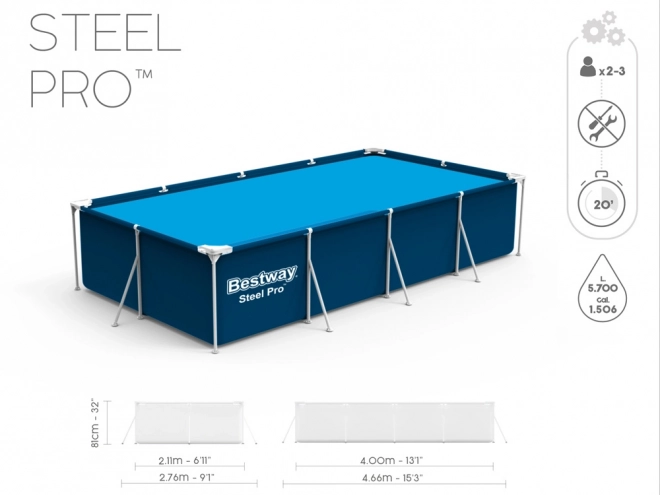 Piscina de familie Bestway 400x211x81cm