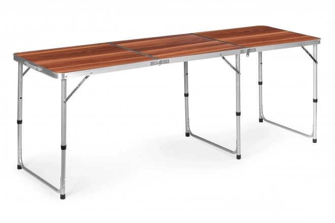 Masă turistică masă pliantă camping blat maro 180 x 60 cm