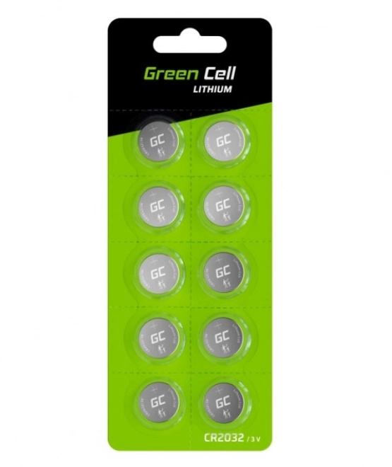 Baterie buton Green Cell 10x CR2032 3V