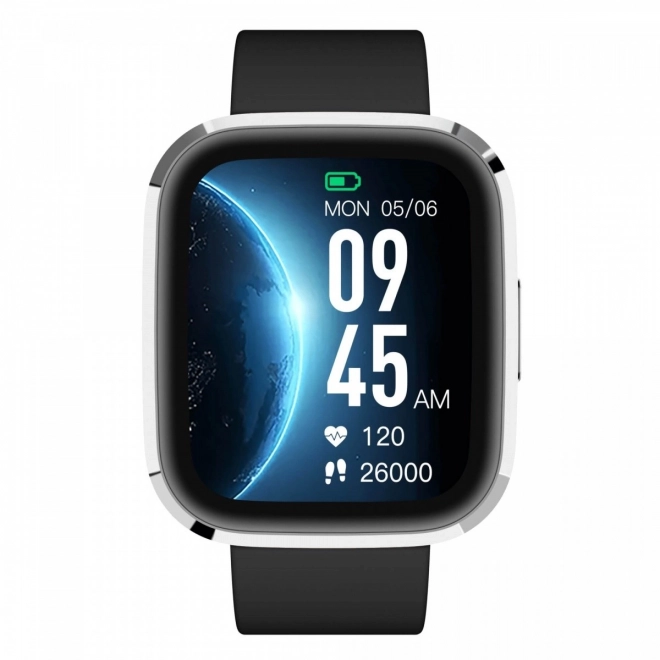 Smartwatch Garett GRC Style argintiu-negru