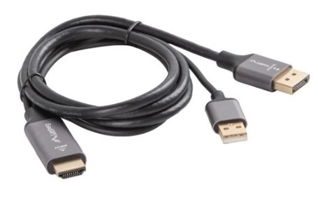 Cablu HDMI la DisplayPort 4K 1M Negru