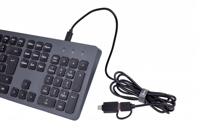 Tastatură Hama cu fir negru-gri