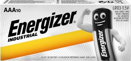 Baterii alcaline industriale ENERGIZER AAA (LR03), 10 bucăți (bulk)