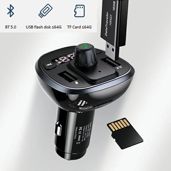 Set hands-free cu transmitter FM MP3 Bluetooth Usams
