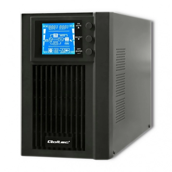 Zasilator UPS pur ondă sinusoida curată 1KVA 800W cu ecran LCD și USB